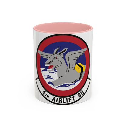 4th Airlift Squadron (U.S. Air Force) Accent Coffee Mug