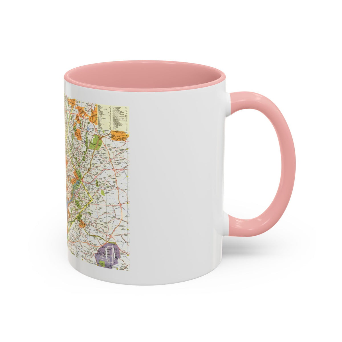 USA - Washington, Suburban (1964) (Map) Accent Coffee Mug