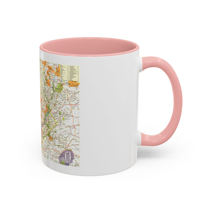 USA - Washington, Suburban (1964) (Map) Accent Coffee Mug