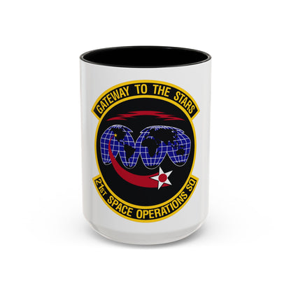 21st Space Operations Squadron (U.S. Air Force) Accent Coffee Mug