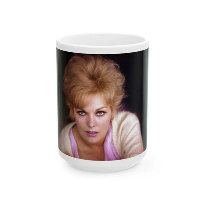 Kim Novak #321 (Vintage Female Icon) White Coffee Mug-15oz-Go Mug Yourself