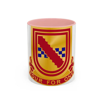 441dt Antiaircraft Artillery Missile Battalion (U.S. Army) Accent Coffee Mug 11oz Pink - Go Mug Yourself