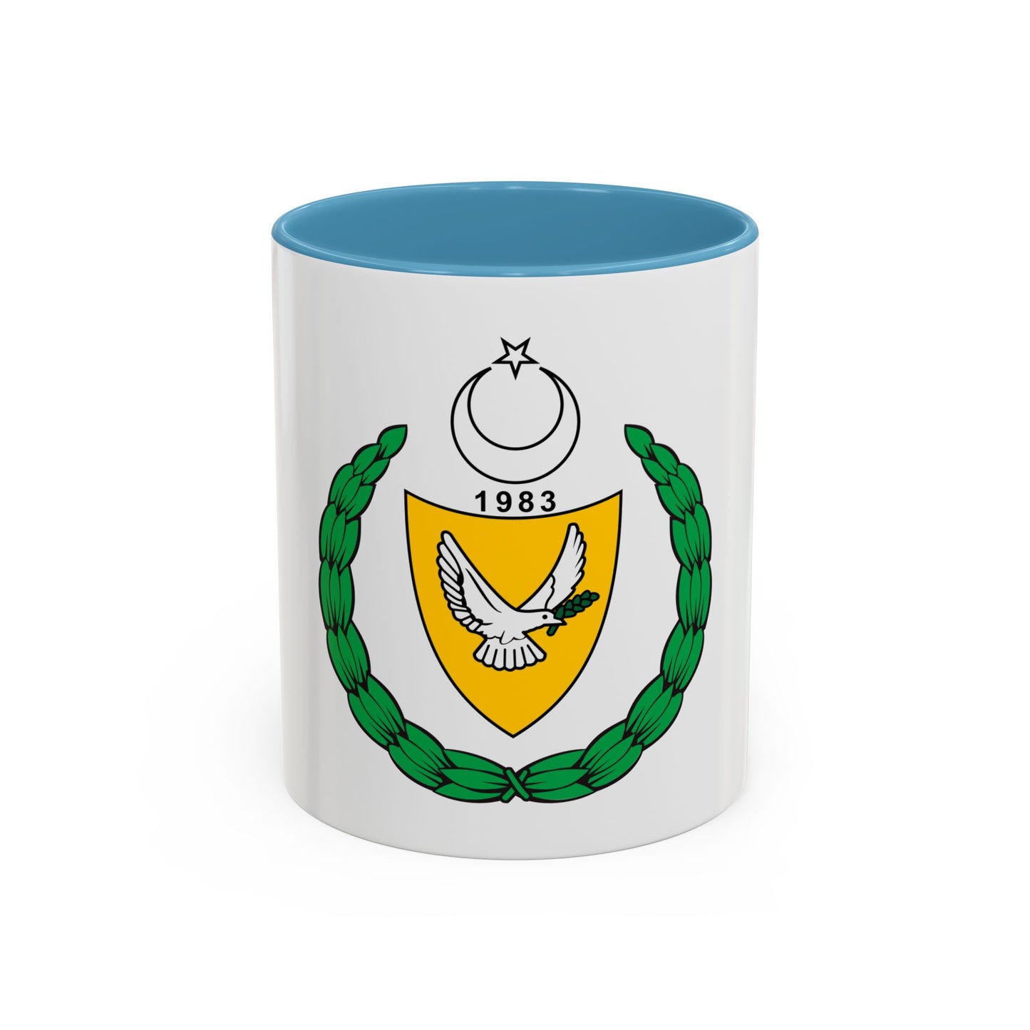 Coat of arms of the Turkish Republic of Northern Cyprus (1983-2007) - Accent Coffee Mug