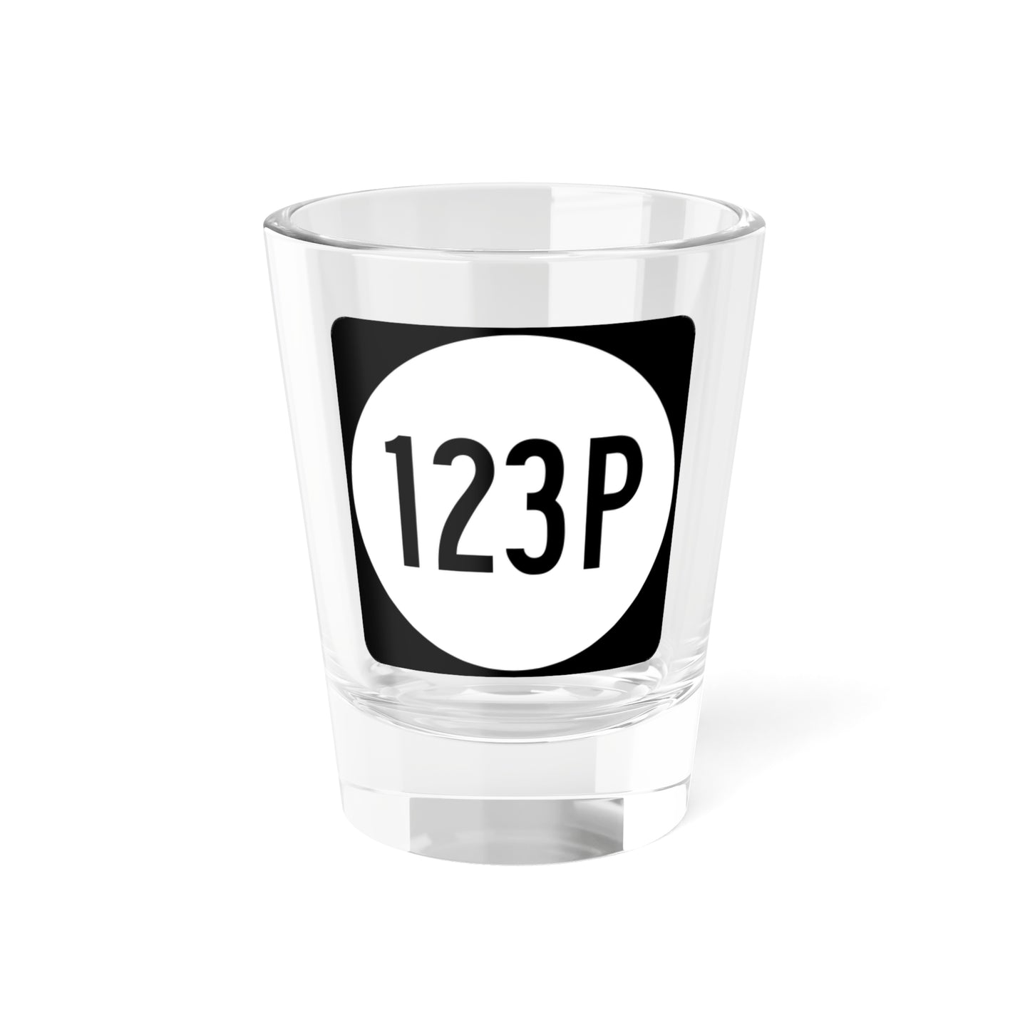 PR tertiary 123P (Puerto Rico) (Road Sign) Shot Glass 1.5oz