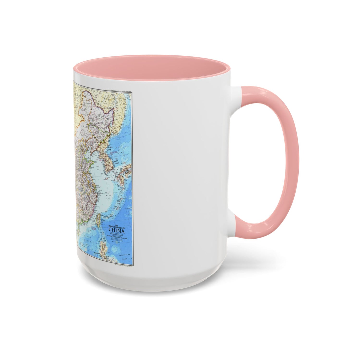 China - The People's Republic (1980) (Map) Accent Coffee Mug