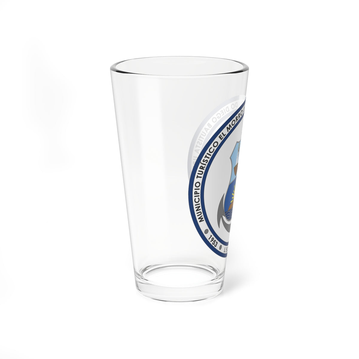 Escudo del Municipio Diego Bautista Urbaneja (Venezuela) (Coat of Arms) Pint Glass 16oz