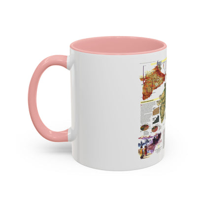 India (1997) (Map) Accent Coffee Mug
