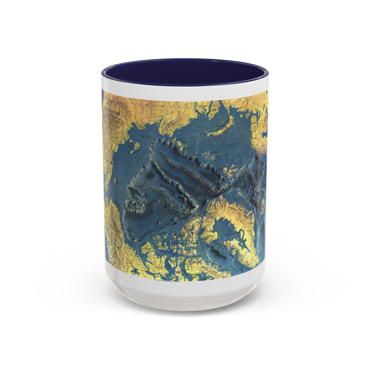 Arctic Ocean Floor (1971) (Map) Accent Coffee Mug