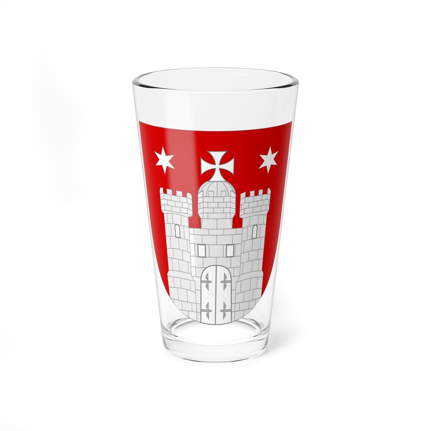Shield of Hamburg (Germany) (Coat of Arms) Pint Glass 16oz