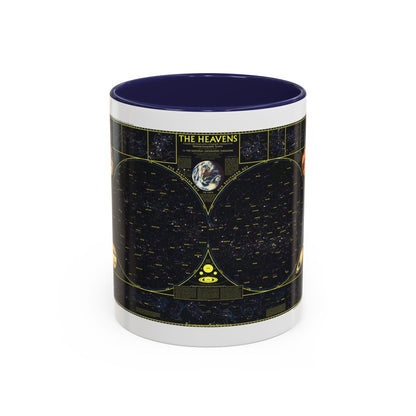 Heavens. The (1970) (Map) Accent Coffee Mug