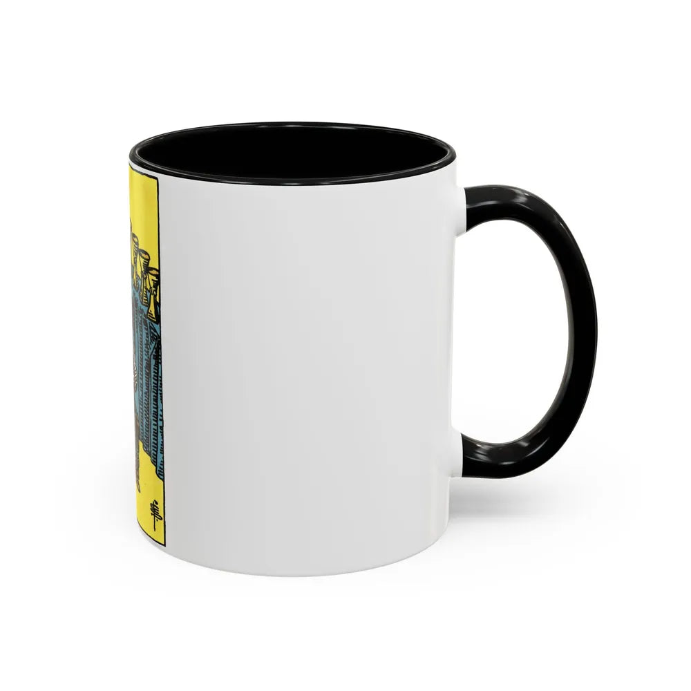 The 9 of Cups (Tarot Card) Accent Coffee Mug-Go Mug Yourself