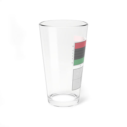 Flag of Libya construction (Libya) Pint Glass 16oz