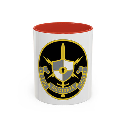 United States Cyber School 2 (U.S. Army) Accent Coffee Mug