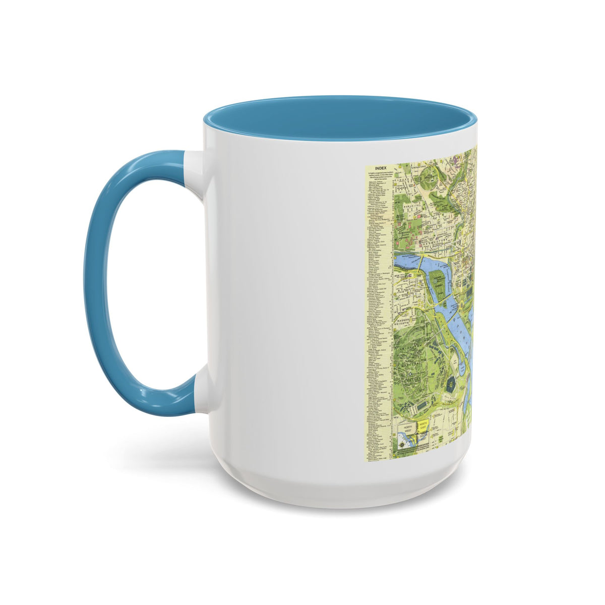 USA - Washington, Tourist (1964) (Map) Accent Coffee Mug
