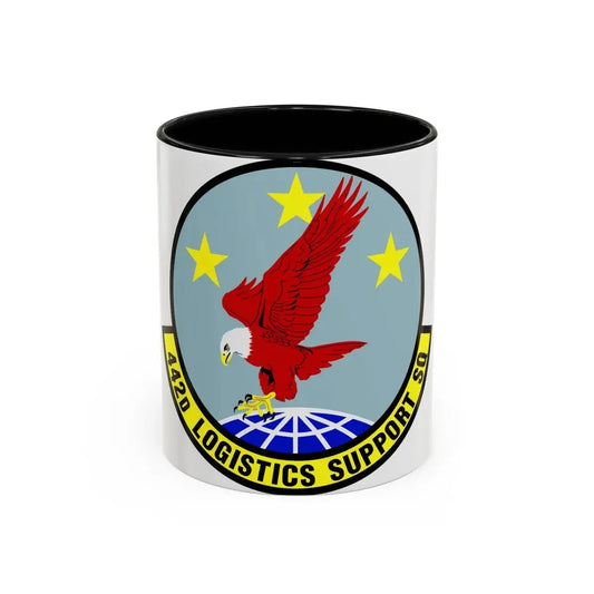 442d Logistics Support Squadron (U.S. Air Force) Accent Coffee Mug 11oz Black - Go Mug Yourself