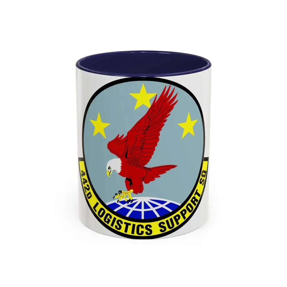 442d Logistics Support Squadron (U.S. Air Force) Accent Coffee Mug 11oz Navy - Go Mug Yourself