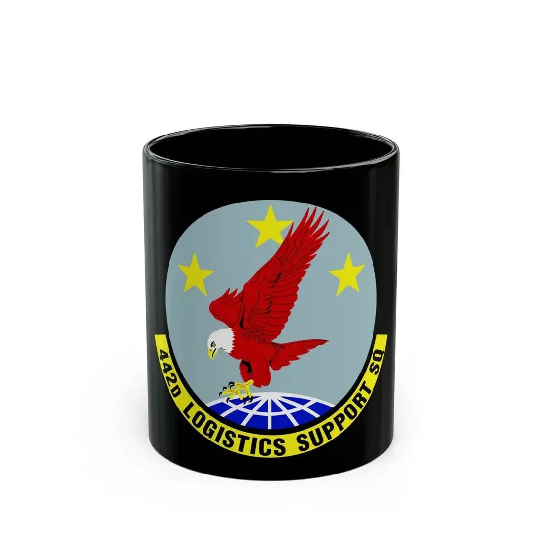 442d Logistics Support Squadron (U.S. Air Force) Black Coffee Mug 11oz - Go Mug Yourself