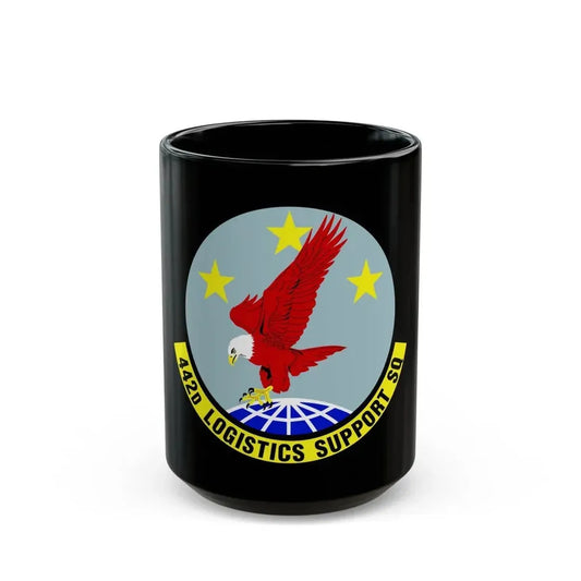 442d Logistics Support Squadron (U.S. Air Force) Black Coffee Mug 15oz - Go Mug Yourself
