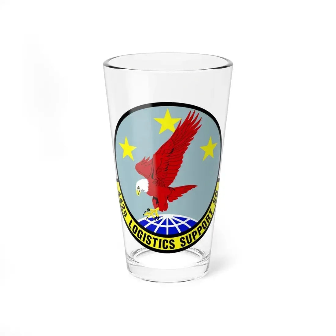 442d Logistics Support Squadron (U.S. Air Force) Pint Glass 16oz 16oz - Go Mug Yourself