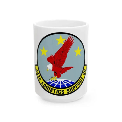 442d Logistics Support Squadron (U.S. Air Force) White Coffee Mug 15oz - Go Mug Yourself