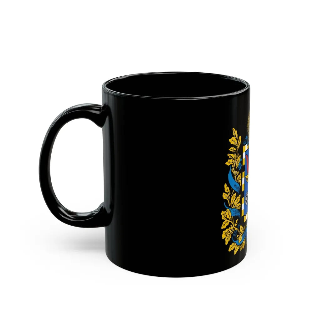 Coat of arms of Bessarabia Governorate 1878 - Black Coffee Mug-Go Mug Yourself