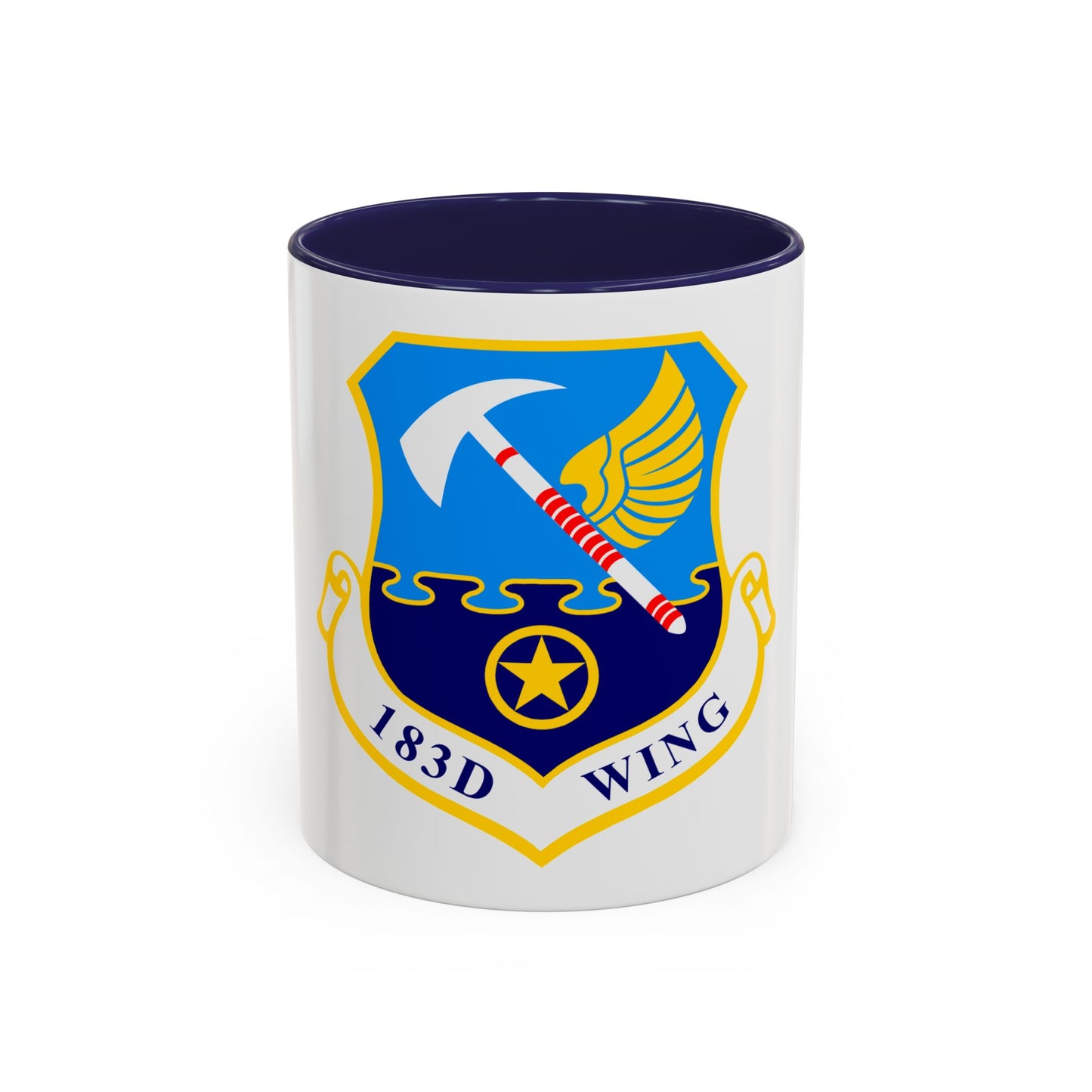 183d Wing emblem (U.S. Air Force) Accent Coffee Mug