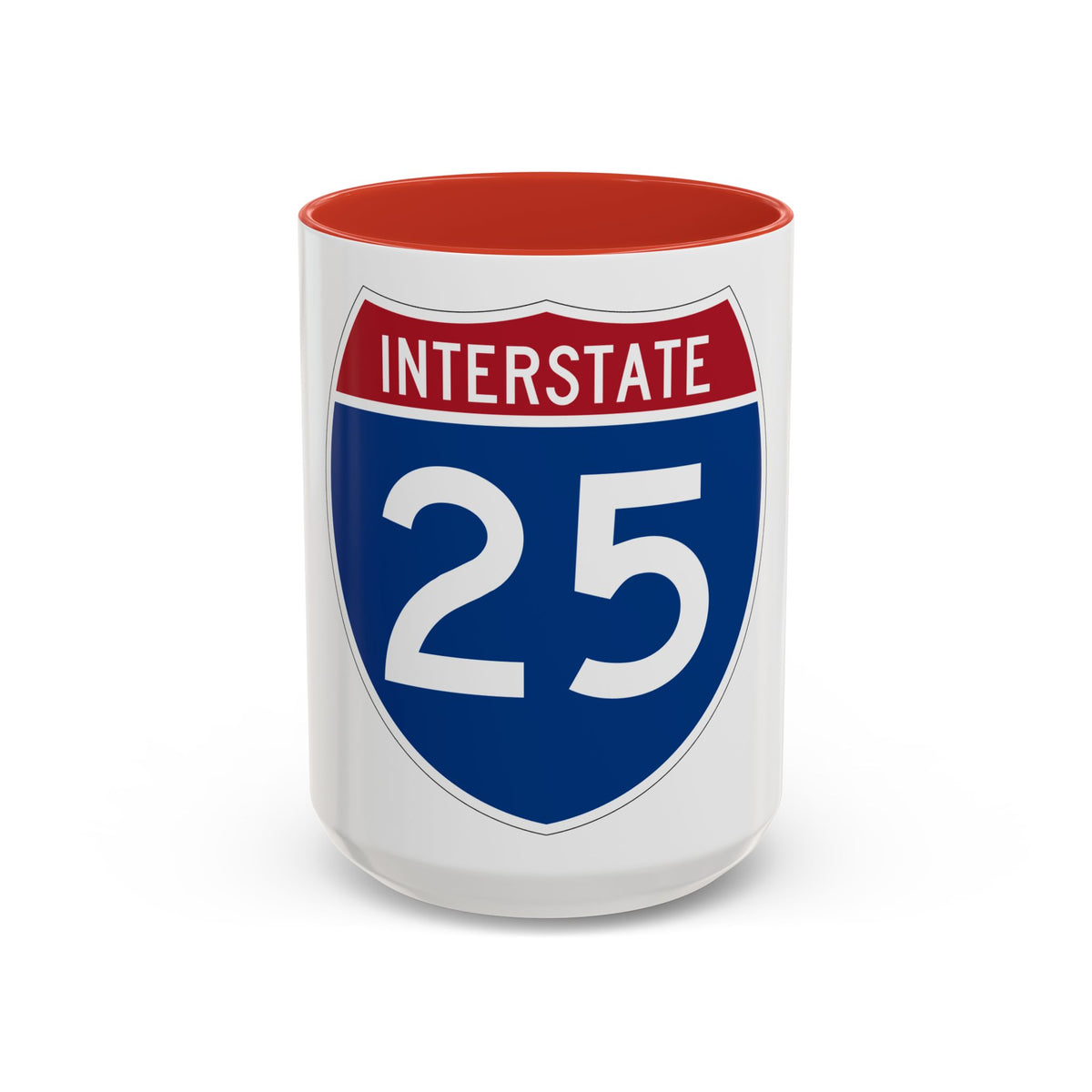 Interstate 25 (U.S. Highways) Accent Coffee Mug