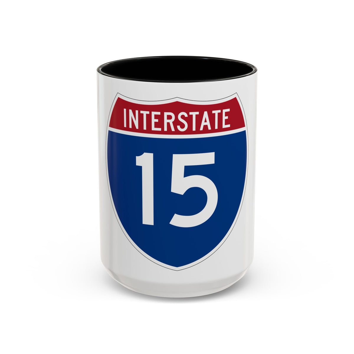 Interstate 15 (U.S. Highways) Accent Coffee Mug