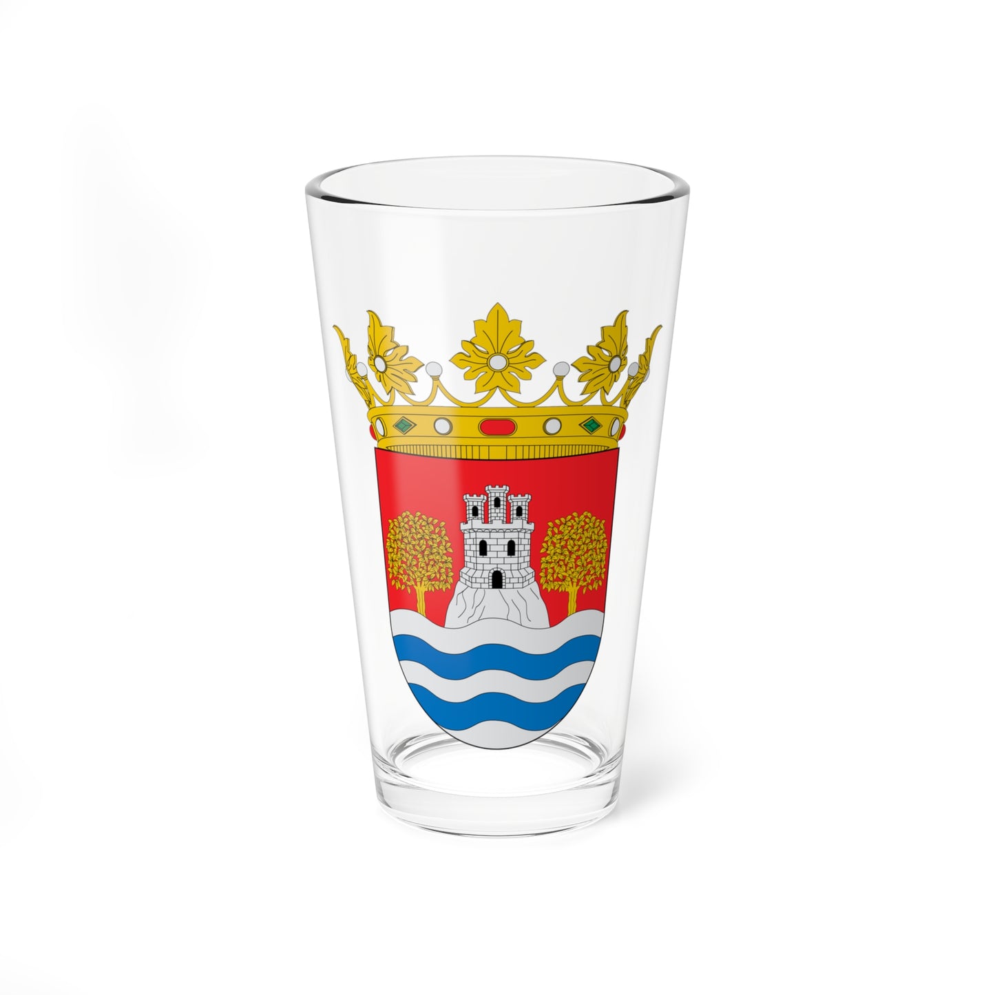 Escudo de Monesma y Cajigar (Spain) (Coat of Arms) Pint Glass 16oz