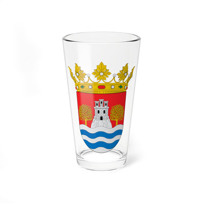 Escudo de Monesma y Cajigar (Spain) (Coat of Arms) Pint Glass 16oz