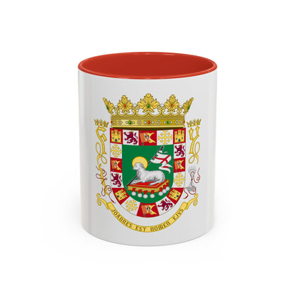 Coat of arms of the Commonwealth of Puerto Rico 2 - Accent Coffee Mug