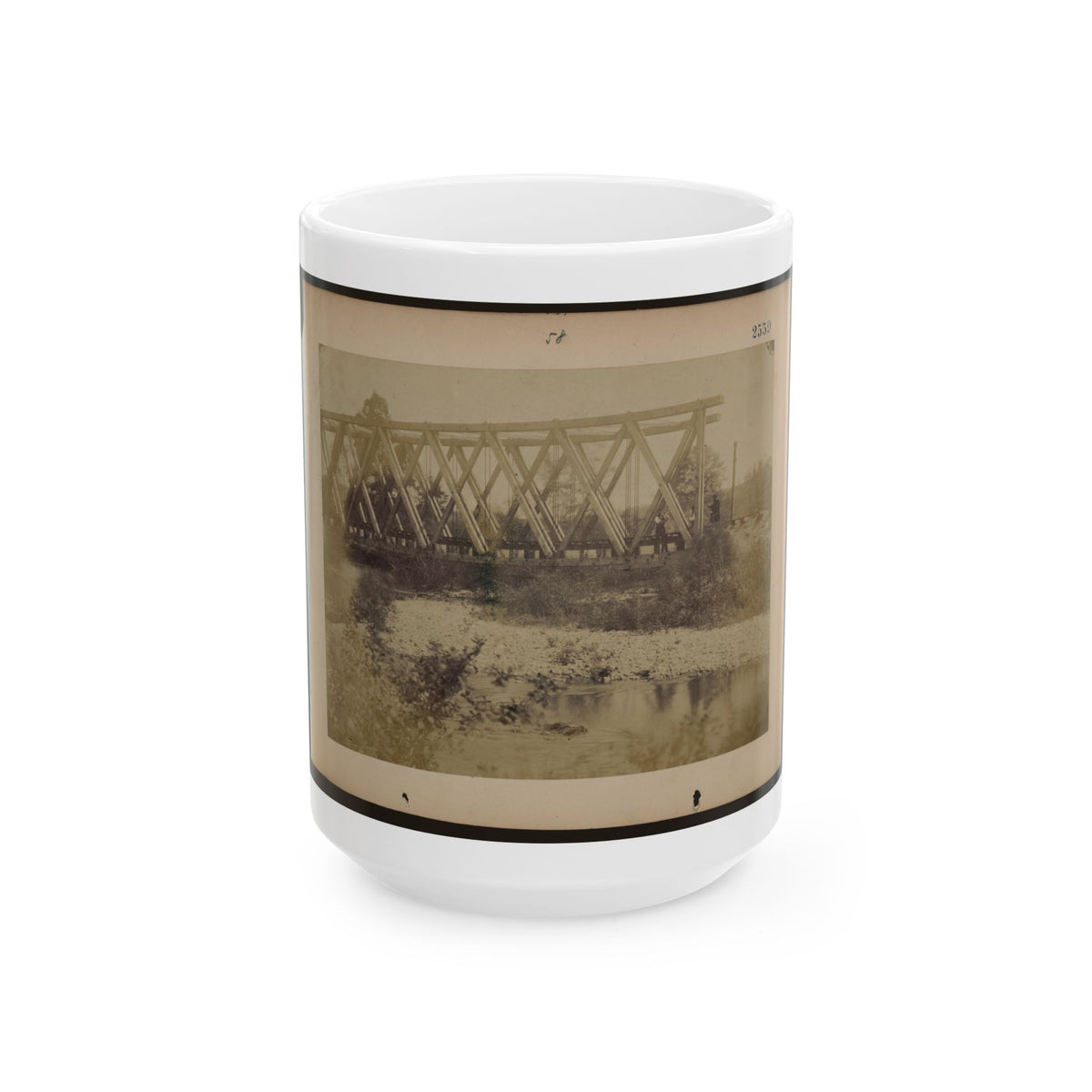 Railroad Trestle Bridge (U.S. Civil War) White Coffee Mug