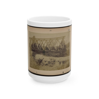 Railroad Trestle Bridge (U.S. Civil War) White Coffee Mug