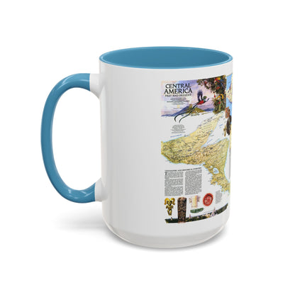 Central America Past and Present (1986) (Map) Accent Coffee Mug
