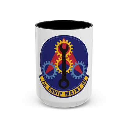 7th Equipment Maintenance Squadron (U.S. Air Force) Accent Coffee Mug