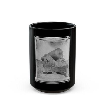 The Gun  Jeff Davis,  Identified As A Rodman Smooth Bore Gun In Port Royal, South Carolina (U.S. Civil War) Black Coffee Mug