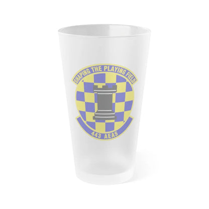 443d Air Expeditionary Advisory Squadron (U.S. Air Force) Frosted Pint Glass 16oz-Go Mug Yourself