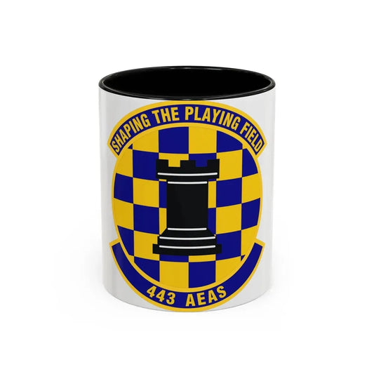 443d Air Expeditionary Advisory Squadron (U.S. Air Force) Accent Coffee Mug 11oz Black - Go Mug Yourself