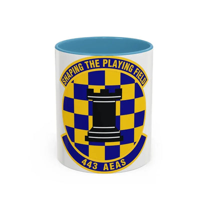 443d Air Expeditionary Advisory Squadron (U.S. Air Force) Accent Coffee Mug 11oz Light Blue - Go Mug Yourself