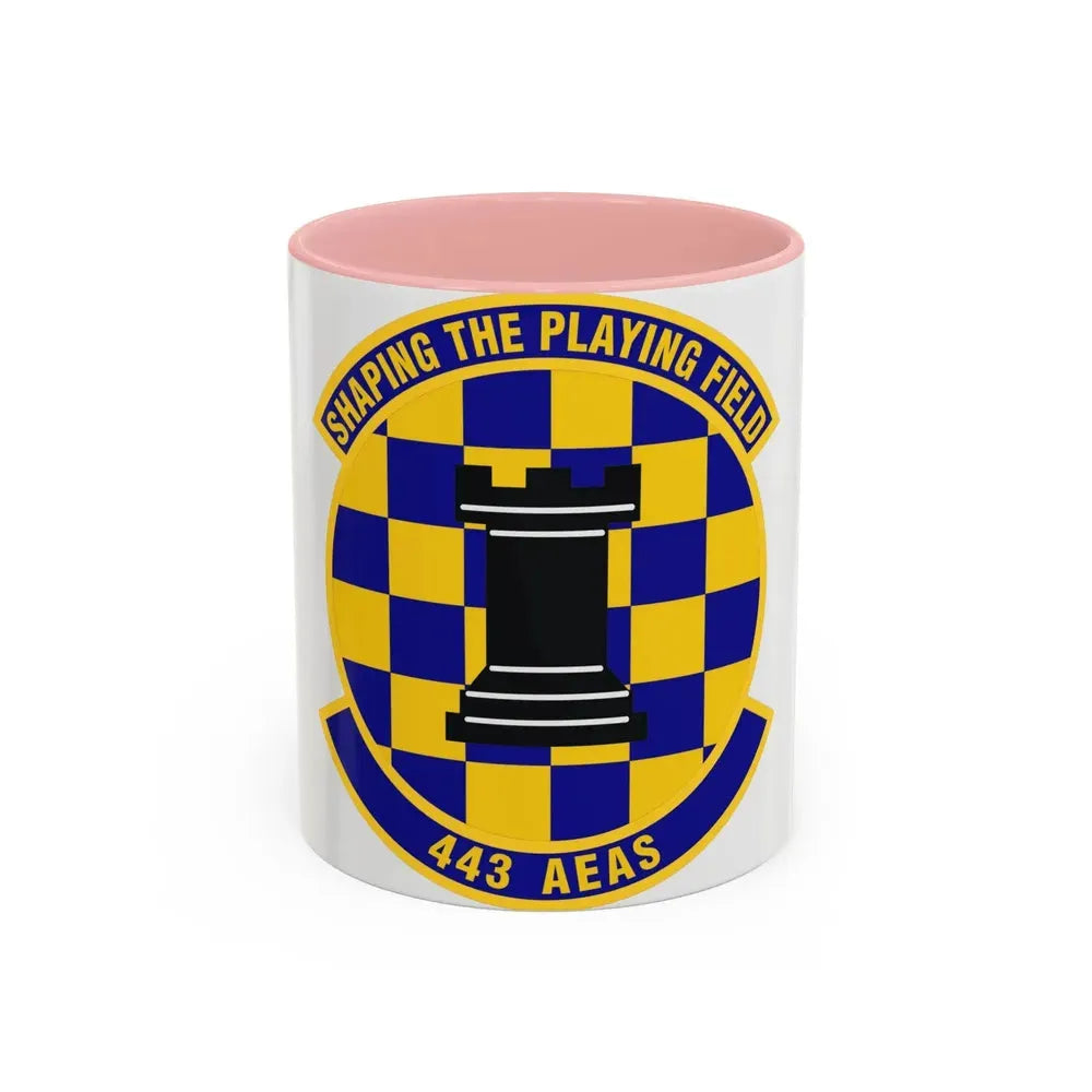 443d Air Expeditionary Advisory Squadron (U.S. Air Force) Accent Coffee Mug 11oz Pink - Go Mug Yourself
