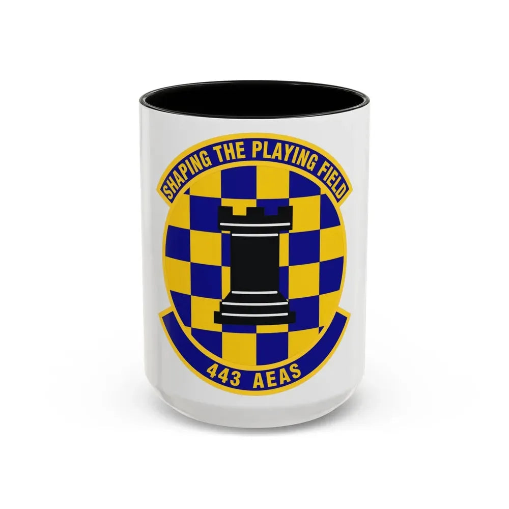443d Air Expeditionary Advisory Squadron (U.S. Air Force) Accent Coffee Mug 15oz Black - Go Mug Yourself