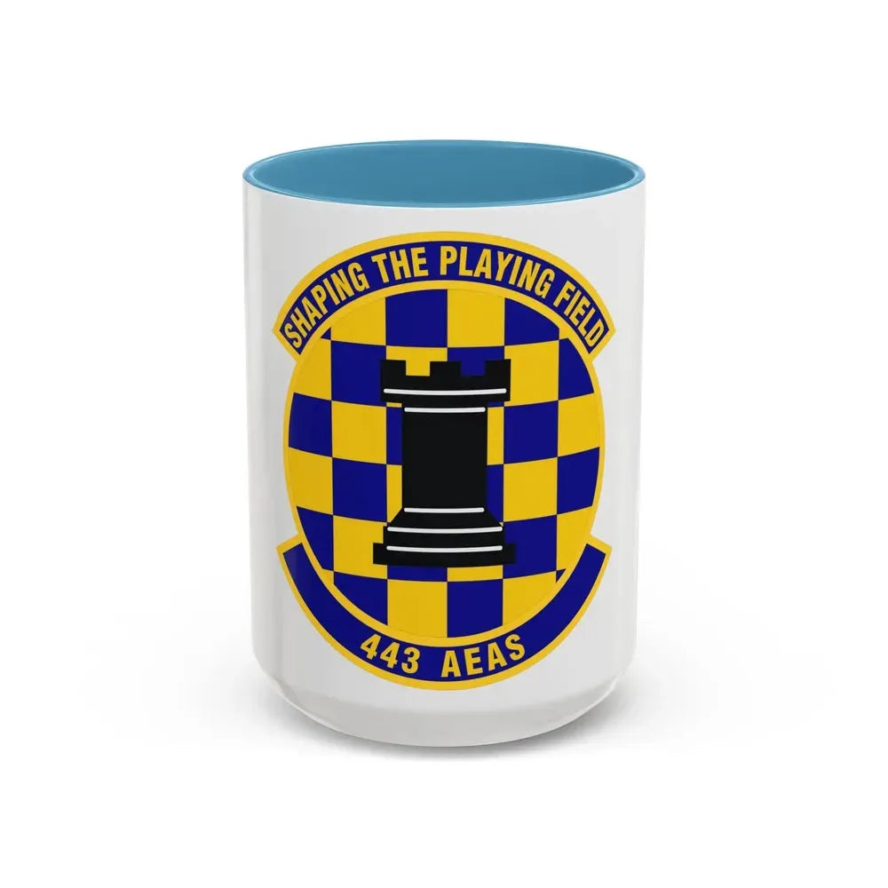443d Air Expeditionary Advisory Squadron (U.S. Air Force) Accent Coffee Mug 15oz Light Blue - Go Mug Yourself