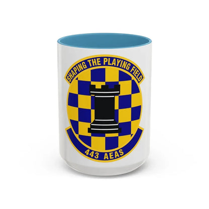 443d Air Expeditionary Advisory Squadron (U.S. Air Force) Accent Coffee Mug 15oz Light Blue - Go Mug Yourself