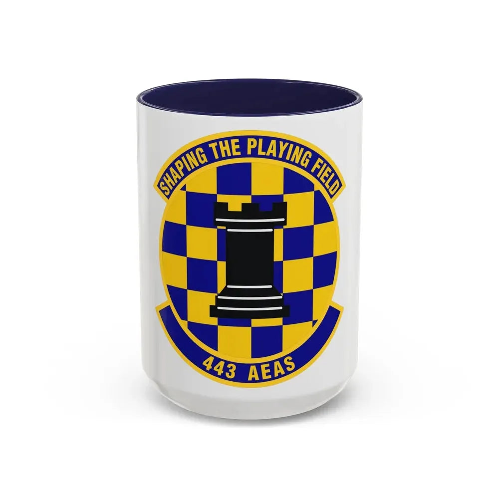 443d Air Expeditionary Advisory Squadron (U.S. Air Force) Accent Coffee Mug 15oz Navy - Go Mug Yourself