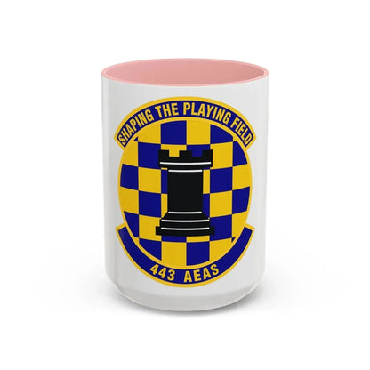 443d Air Expeditionary Advisory Squadron (U.S. Air Force) Accent Coffee Mug 15oz Pink - Go Mug Yourself