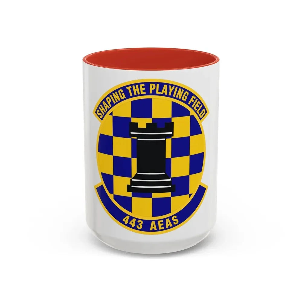443d Air Expeditionary Advisory Squadron (U.S. Air Force) Accent Coffee Mug 15oz Red - Go Mug Yourself