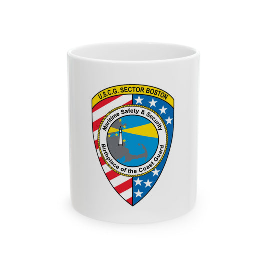 USCG Sector Boston (U.S. Coast Guard) White Coffee Mug