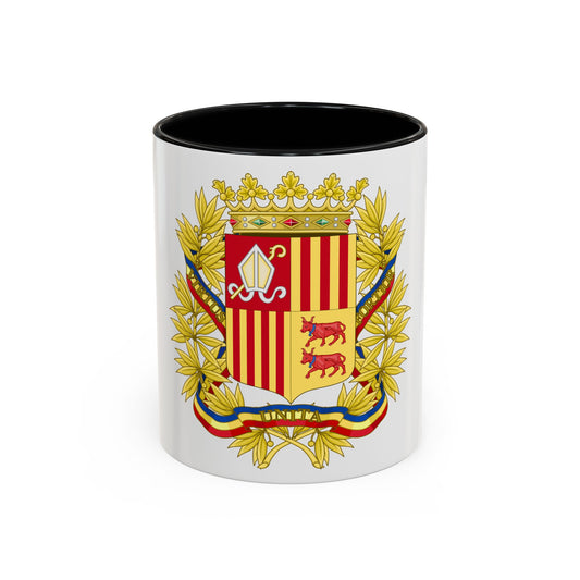 Coat of Arms of the high authorities of Andorra - Accent Coffee Mug