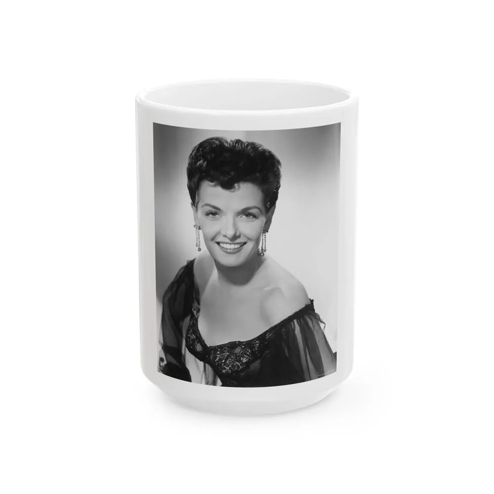 Jane Russell #110 (Vintage Female Icon) White Coffee Mug-15oz-Go Mug Yourself