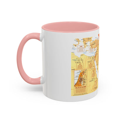 Middle East in Turmoil (1980) (Map) Accent Coffee Mug
